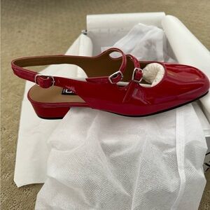 Carel Peche Slingback Maryjanes Patent Leather Heel